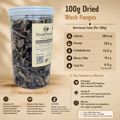 Dried Black Mushrooms