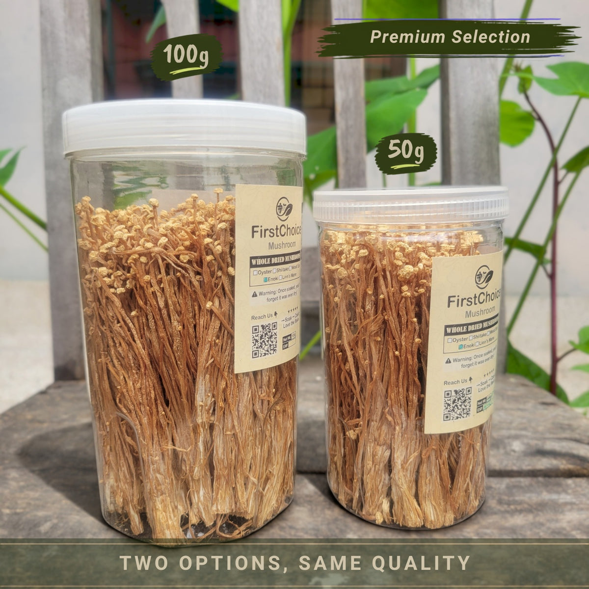 Whole Dried Enoki Mushrooms