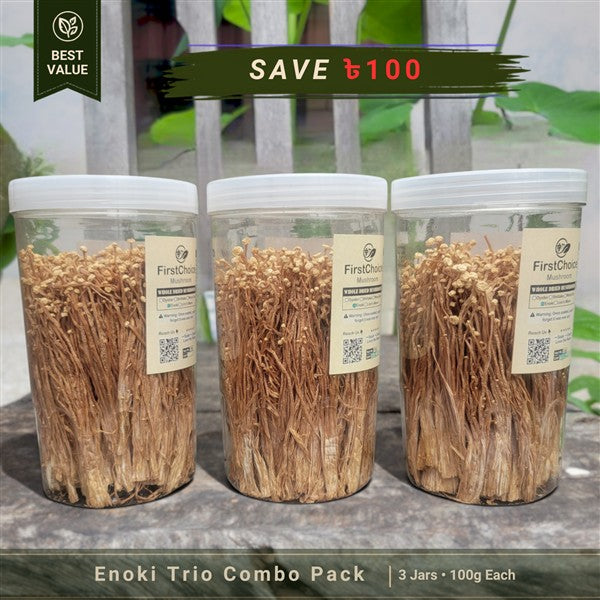 Whole Dried Enoki Mushrooms