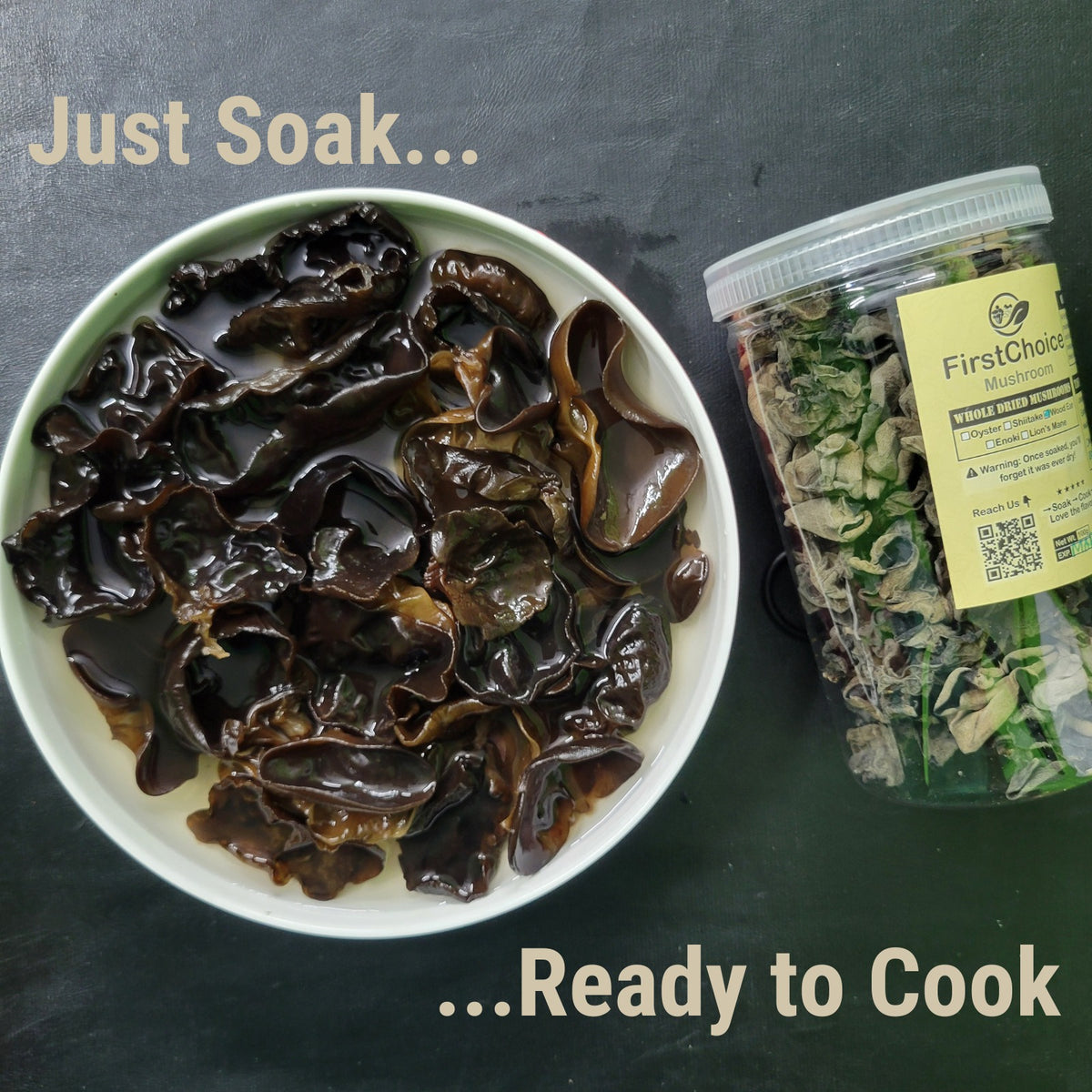 Dried Black Mushrooms