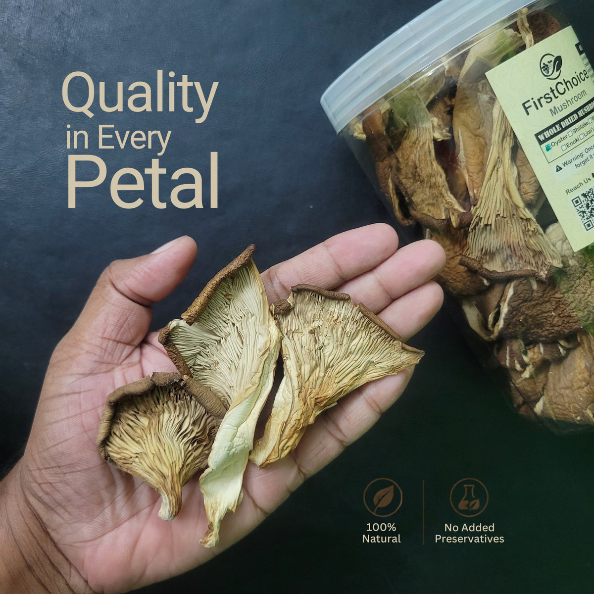 Dried Oyster Mushrooms
