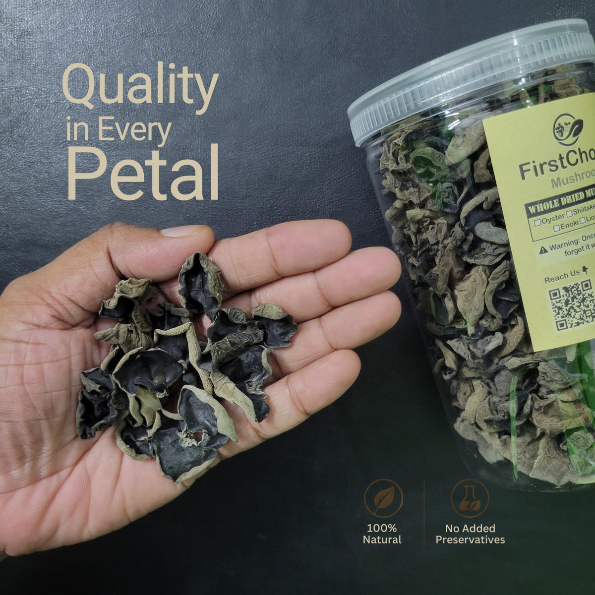 Dried Black Mushrooms