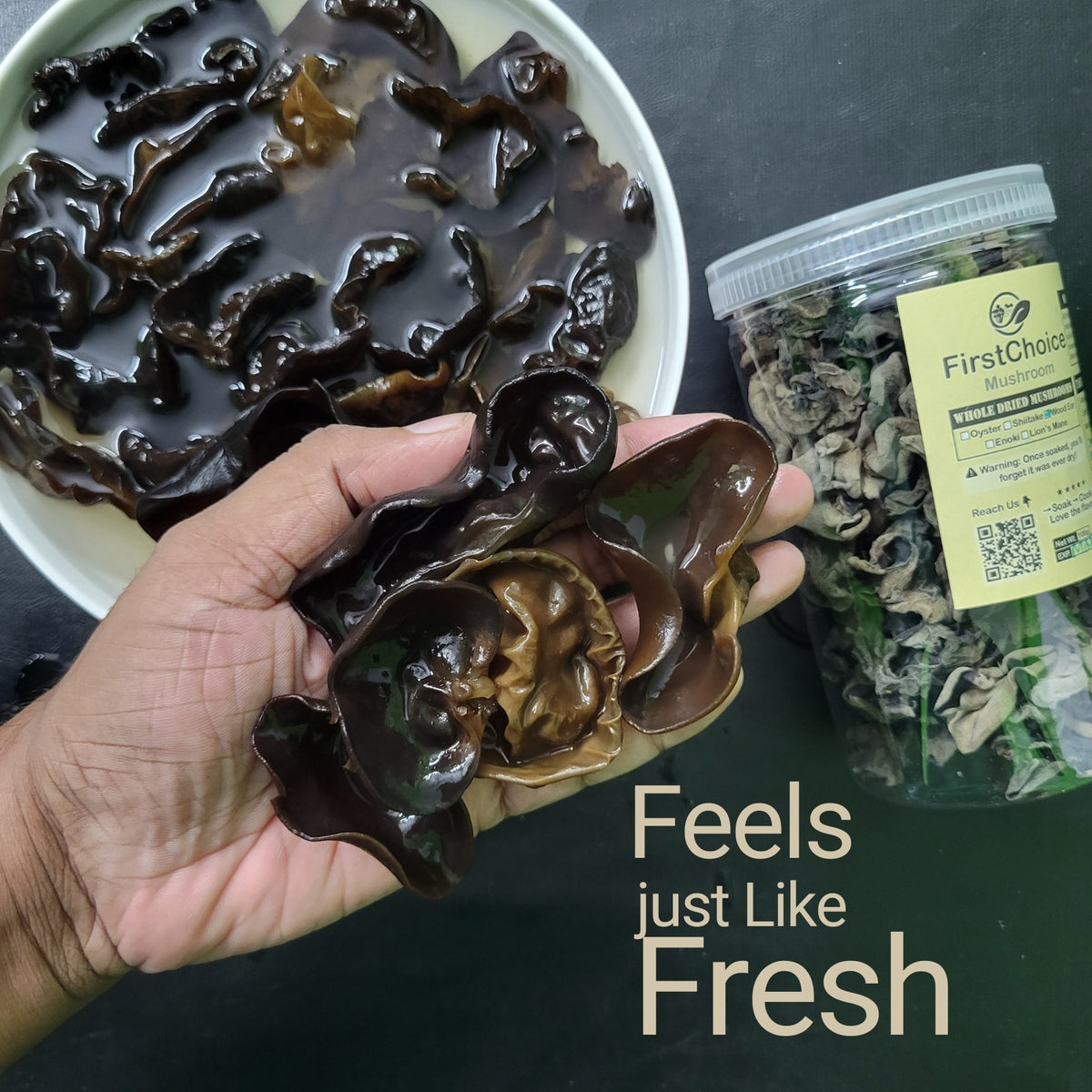 Dried Black Mushrooms
