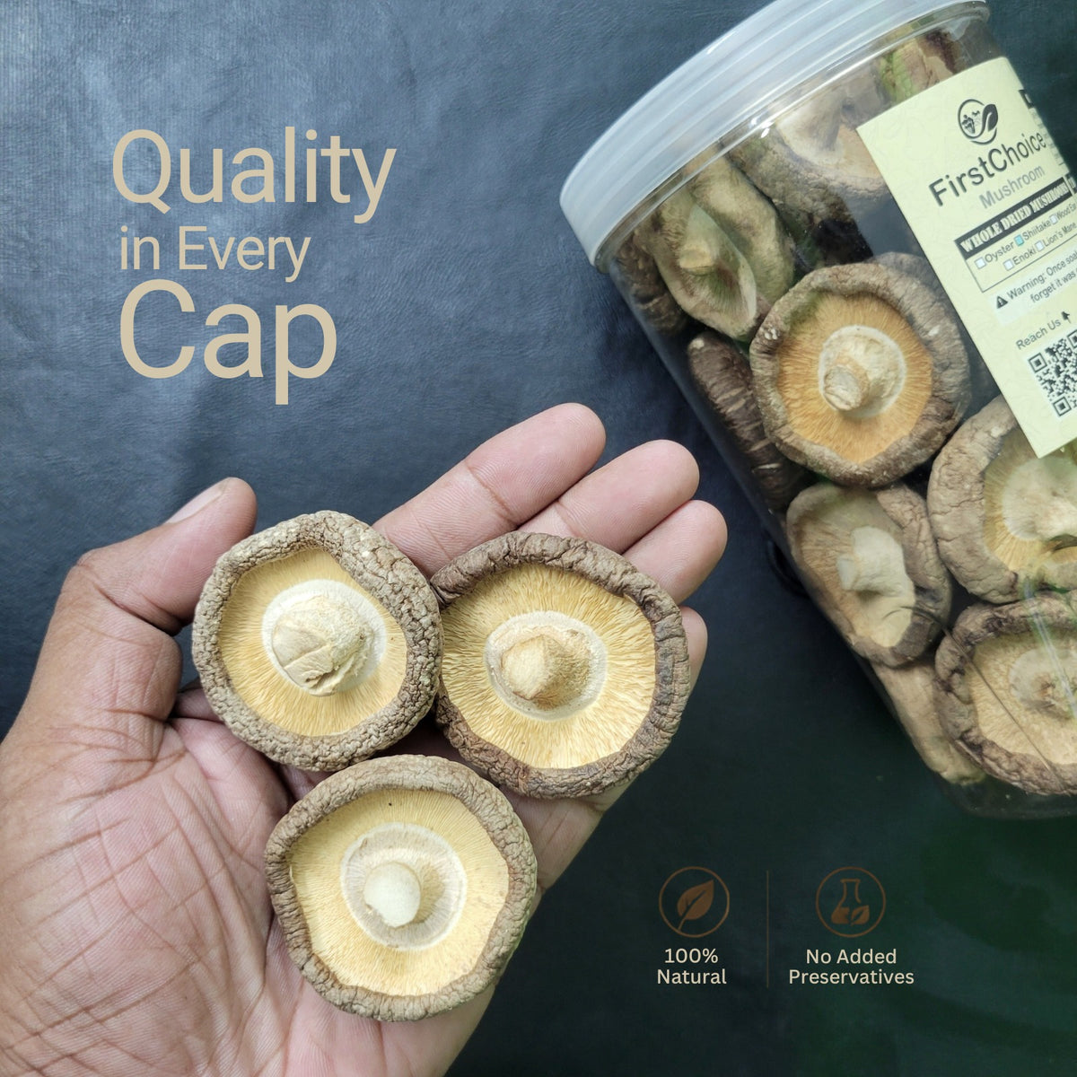 Whole Dried Shiitake Mushrooms