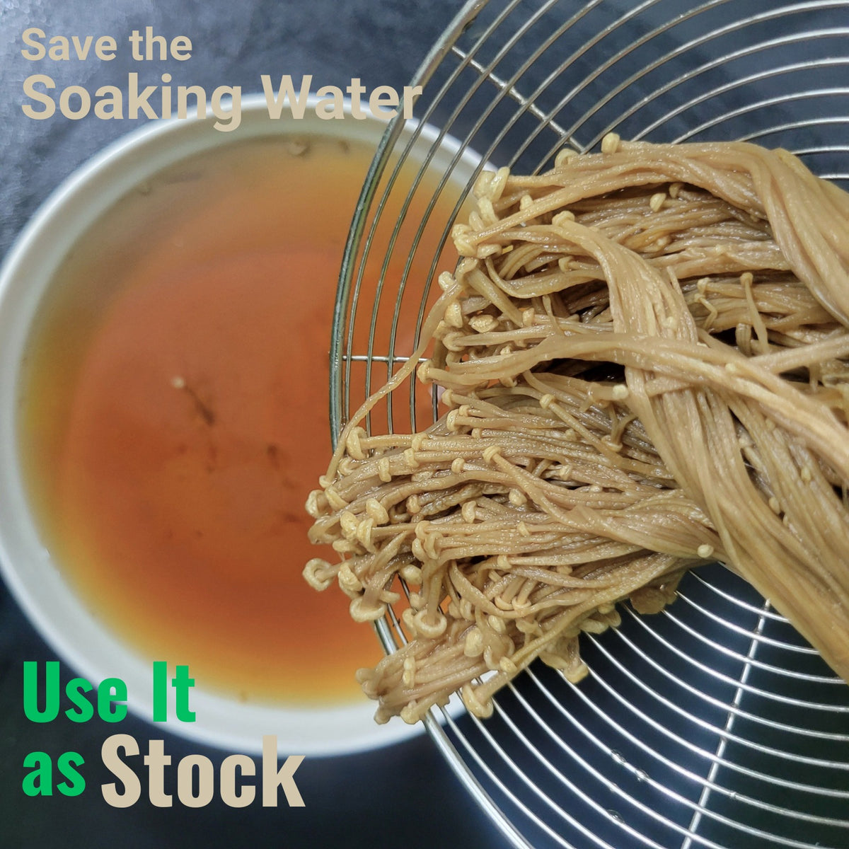 Whole Dried Enoki Mushrooms